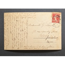 copy of CARTE POSTALE CPA FRANCE BONNE ANNEE FILLETTE BOUQUET FLEURS OLD CARD 0001