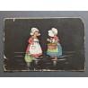 CARTE POSTALE CPA FRANCE FILLETTES FOLKLORE OLD CARD 0080
