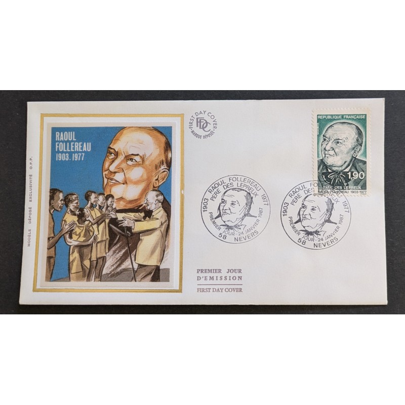 copy of FRANCE 1960 FDC 1° JOUR JOURNEE DU TIMBRE 1245 BATEAU POSE CABLE SOUS MARIN