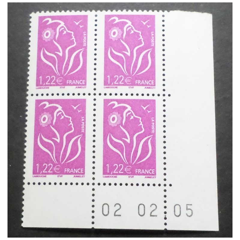 FRANCE 2005 COIN DATE' timbre 3758 MARIANNE LAMOUCHE neuf** MNH