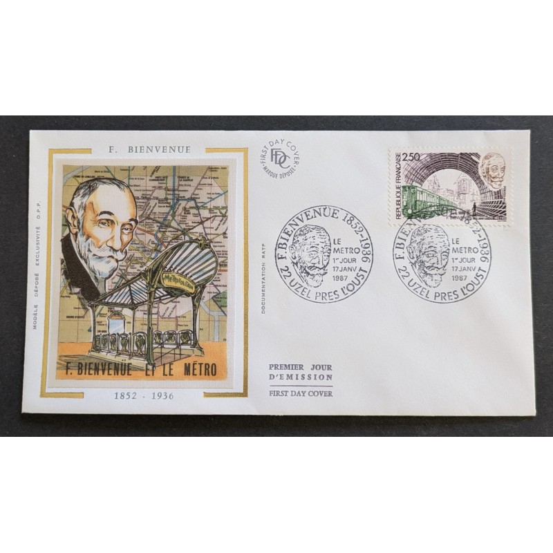 copy of FRANCE 1960 FDC 1° JOUR JOURNEE DU TIMBRE 1245 BATEAU POSE CABLE SOUS MARIN