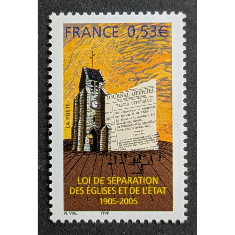 FRANCE 2005 TIMBRE 3860 LOI DE SEPARATION DE L'EGLISE ET DE L'ETAT neuf**MNH