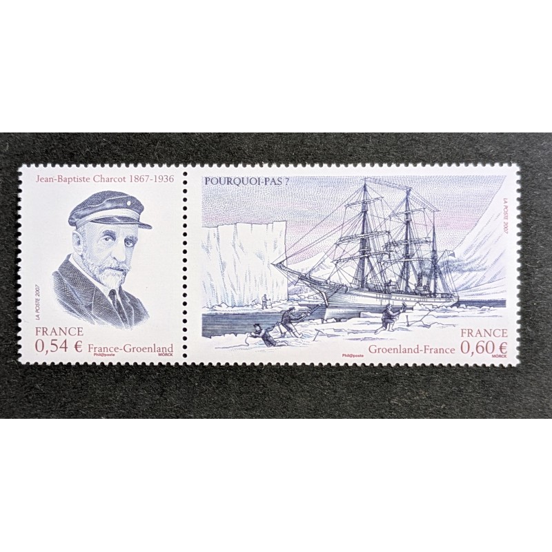 FRANCE 2007 TIMBRES 4110 / 4111 JB CHARCOT BATEAU NAVIRE POURQUOI PAS neuf** MNH