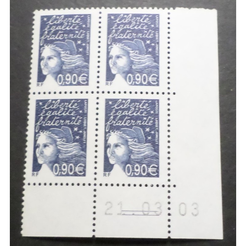 copy of FRANCE 2005 COIN DATE' timbre 3758 MARIANNE LAMOUCHE neuf** MNH