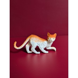 FIGURINE CHAT ROUX ET BLANC...