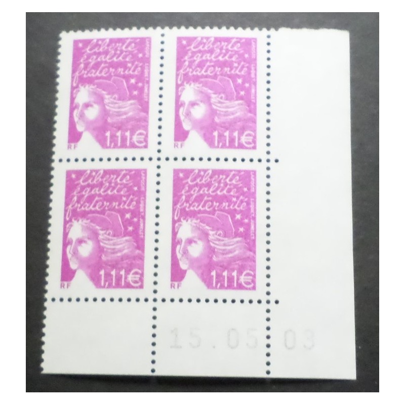 copy of FRANCE 2005 COIN DATE' timbre 3758 MARIANNE LAMOUCHE neuf** MNH