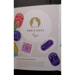 PARIS 2024 FRANCE COLLECTOR 8 timbres JEUX OLYMPIQUES PARCOUR FLAMME neufs** MNH