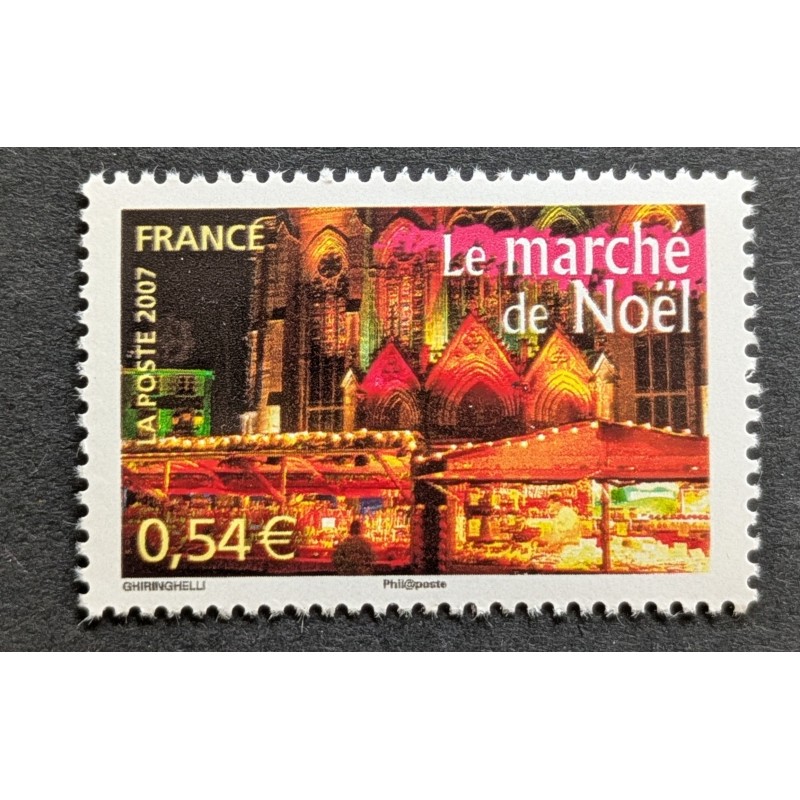 FRANCE 2007 TIMBRE 4098 PORTRAITS DE REGIONS MARCHE DE NOEL neuf** MNH STAMP