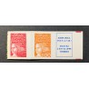 FRANCE 1997 PAIRE TIMBRES AUTOADHESIFS 3101b MARIANNE LUQUET/VIGNETTE DE CARNET