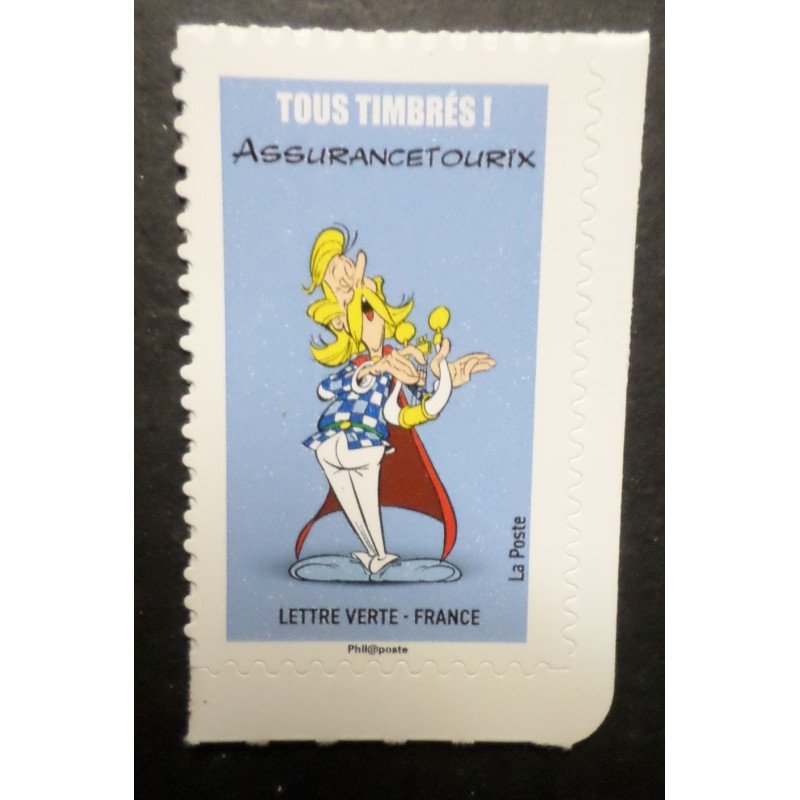 ASTERIX FRANCE 2019 timbre AUTOADHESIF 1736 ASSURANCETOURIX COMICS BD neuf** MNH
