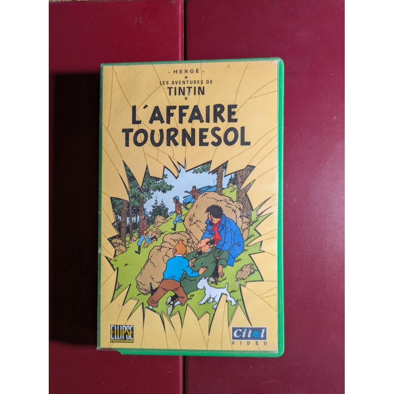 TINTIN L'AFFAIRE TOURNESOL HERGE VHS CASSETTE VIDEO FILM d'occasion