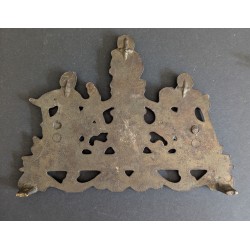 PLAQUE RACCORD EN LAITON POUR PENDULE HOLLANDAISE NU ELCK SYN SIN 15x11 cm