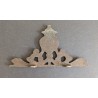 PLAQUE RACCORD COURONNE LAITON POUR PENDULE HOLLANDAISE NU ELCK SYN SIN 11x6 cm