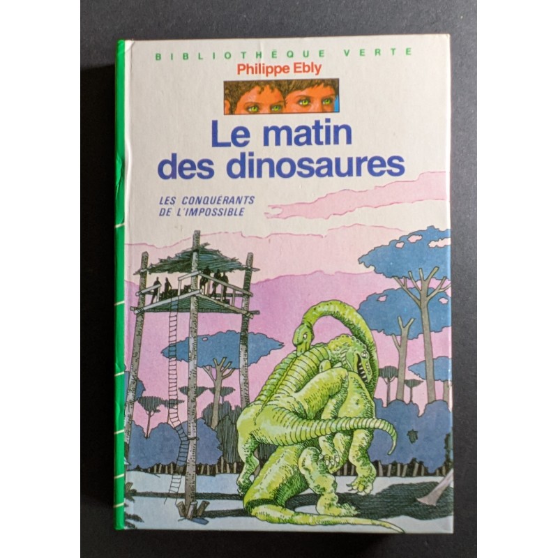 LIVRE LE MATIN DES DINOSAURES P. EBLY D'OCCASION ROMAN JEUNESSE ILLUSTRE POCHE