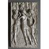 PLAQUE ETAIN ISSU DU TABLEAU LE PRINTEMPS DE BOTTICELLI LES LES 3 GRACES 17X10cm