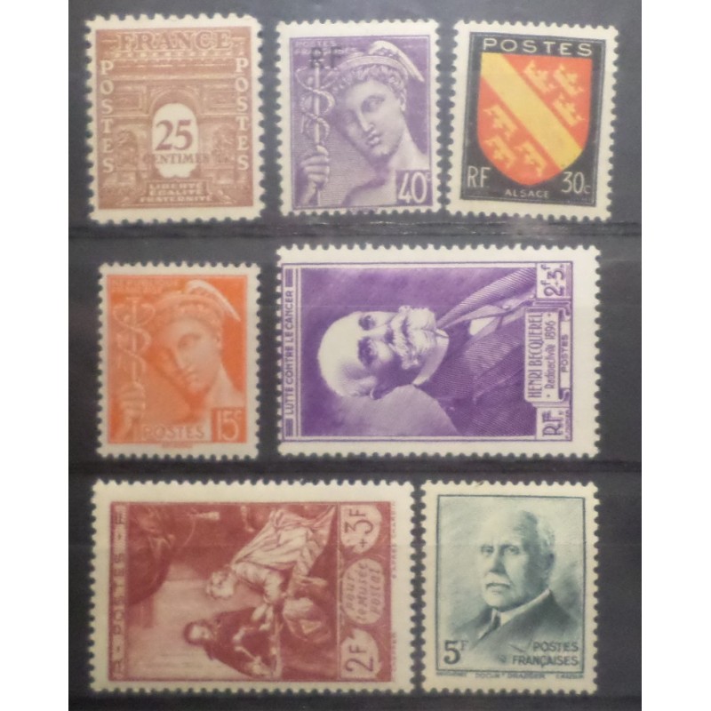FRANCE LOT timbres années '40 neufs** LUXE MNH STAMPS (AB)