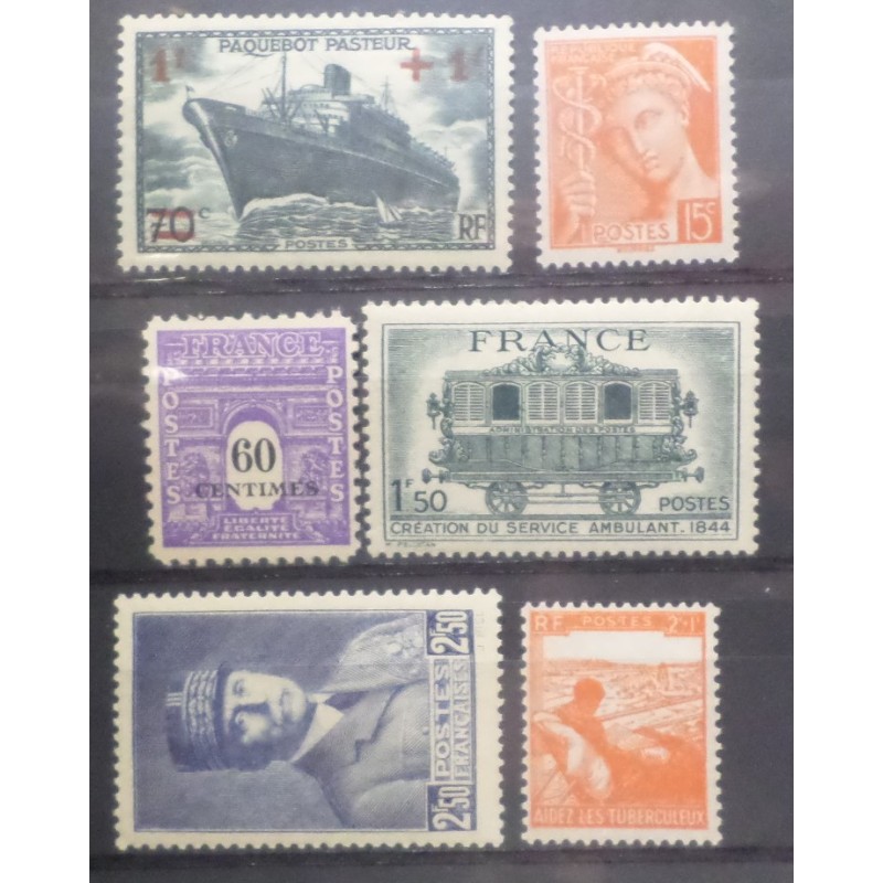 copy of FRANCE LOT timbres années '40 neufs** LUXE MNH STAMPS (AB)