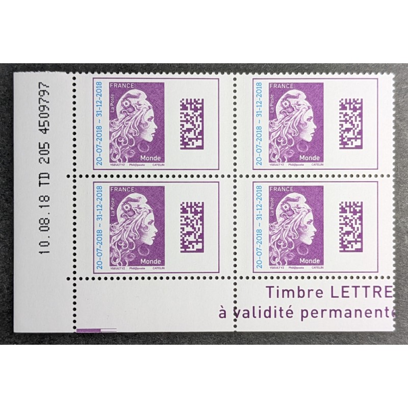 copy of FRANCE 2002 timbre 3458b type MARIANNE ROULETTE neuf** MNH