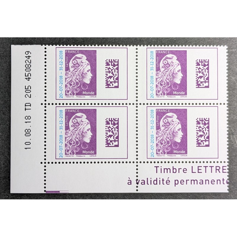 copy of FRANCE 2002 timbre 3458b type MARIANNE ROULETTE neuf** MNH