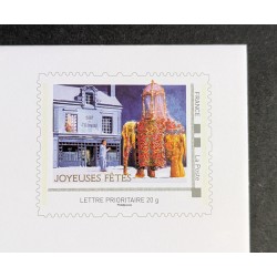 copy of ENVELOPPE CARTE DE VOEUX JOYEUX NOEL PRÉ AFFRANCHIE TIMBRE COLLECTOR BONNE ANNÉE