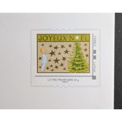 copy of ENVELOPPE CARTE DE VOEUX JOYEUX NOEL PRÉ AFFRANCHIE TIMBRE COLLECTOR BONNE ANNÉE