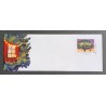 ENVELOPPE PAP PRETE A ENVOYER NOEL PRÉ AFFRANCHIE TIMBRE COLLECTOR BONNE ANNÉE