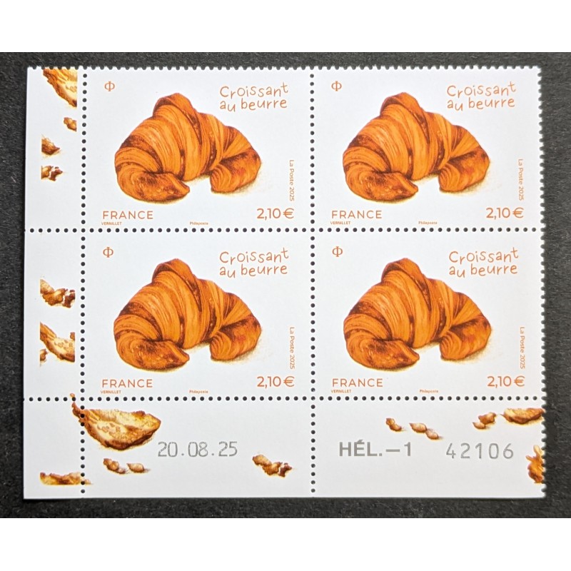copy of FRANCE 2025 TIMBRE CROISSANT AU BEURRE PATISSERIE neuf** MNH