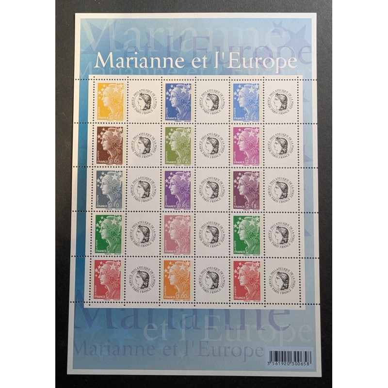 copy of FRANCE 2007 FEUILLE PERSONNALISE F4048A GB TIMBRE MARIANNE LAMOUCHE TPP neuf**
