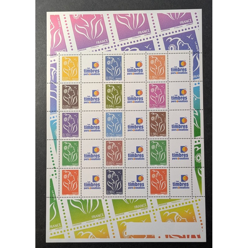 copy of FRANCE 2007 FEUILLE PERSONNALISE F4048A GB TIMBRE MARIANNE LAMOUCHE TPP neuf**