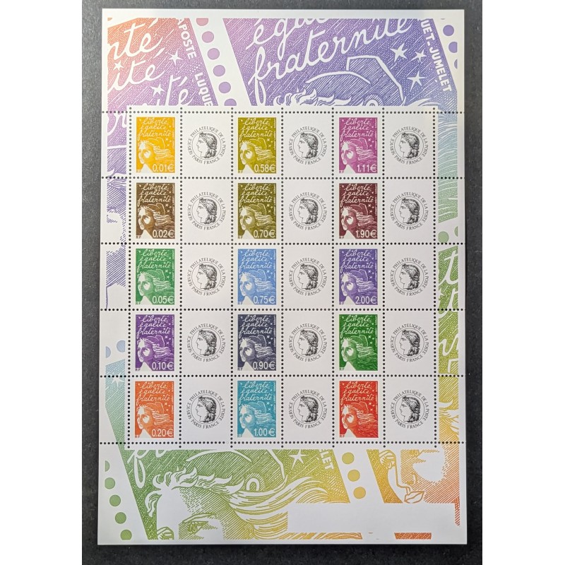 copy of FRANCE 2007 FEUILLE PERSONNALISE F4048A GB TIMBRE MARIANNE LAMOUCHE TPP neuf**