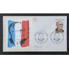 FRANCE 1984 FDC 1 JOUR TIMBRE 2344 CELEBRITE VINCENT AURIOL PRESIDENT POLITIQUE
