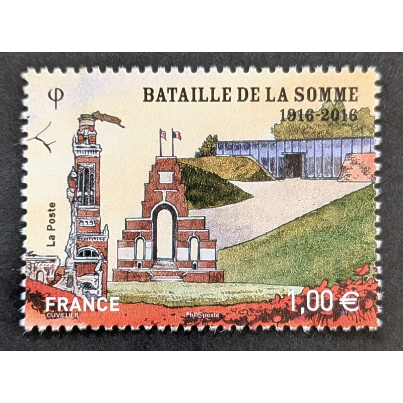 copy of FRANCE 2016 TIMBRE 5075 BATAILLE SOMME SOLDATS SE SERRANT LA MAIN neuf** MNH