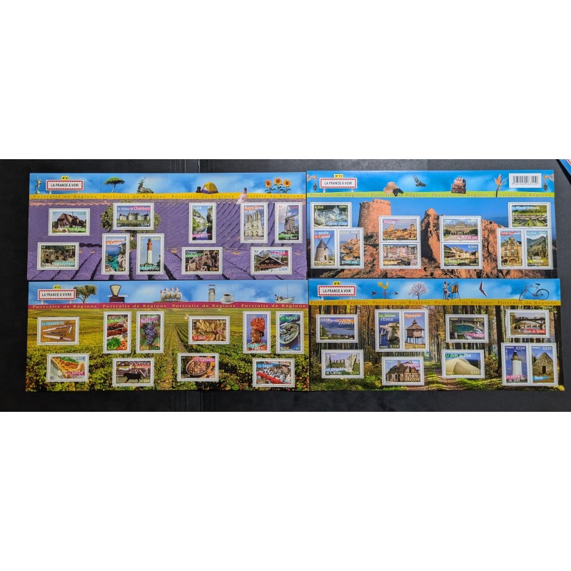 copy of FRANCE LOT BLOCS REGIONS 40 TIMBRES ANNÉES 2004/2008 neufs** MNH A