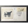 FRANCE 1986 FDC 1 JOUR JOURNEE DU TIMBRE 2410 MALLE POSTE BRISKA ISSU DE CARNET