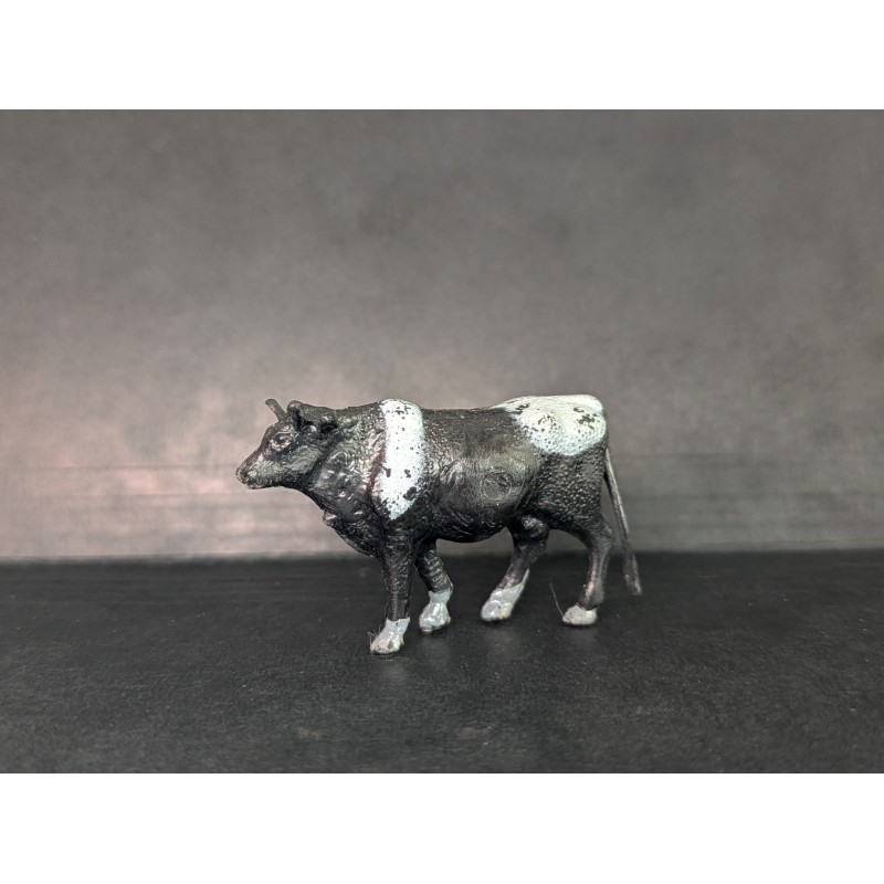 FIGURINE VACHE ANIMAUX CRECHE DECORATION NOEL D'OCCASION BON ETAT JOUET 5x3 CM C