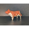 FIGURINE VACHE ANIMAUX CRECHE DECORATION NOEL D'OCCASION BON ETAT JOUET 8x5 CM E