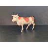 FIGURINE VACHE ANIMAUX CRECHE DECORATION NOEL D'OCCASION BON ETAT JOUET 9x6 CM F