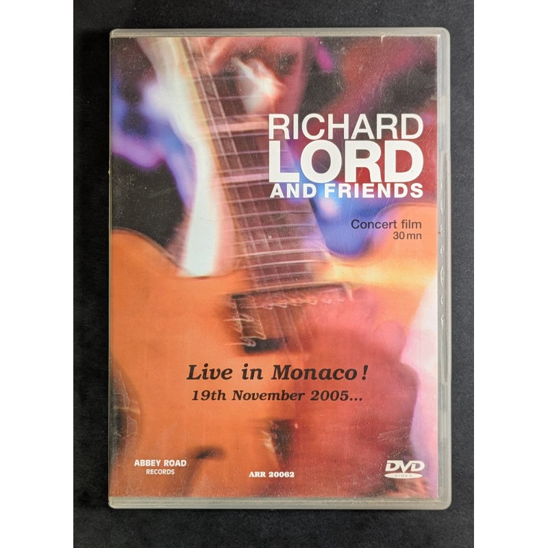 DVD CONCERT FILM LIVE IN MONACO 2005 RICHARD LORD AND FRIENDS MUSIQUE D'OCCASION