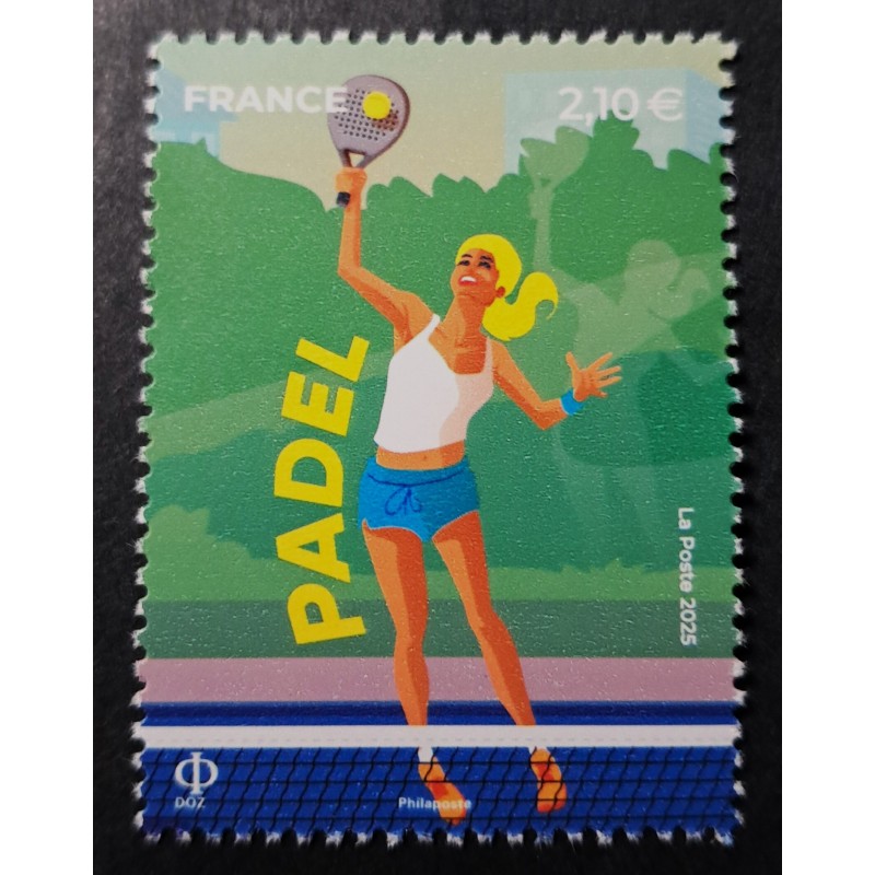 FRANCE 2025 TIMBRE PADEL SPORT FEMME BLONDE neuf** MNH