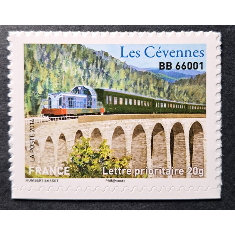 FRANCE 2014 TIMBRE AUTOADHESIF 1006 TRAIN LOCOMOTIVE BB66001 CEVENNES NEUF** MNH