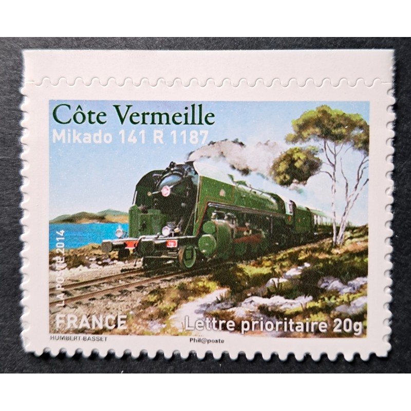 copy of FRANCE 2014 TIMBRE AUTOADHESIF 1002 TRAIN MICHELINE XM 5005 NEUF** MNH