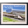FRANCE 2014 TIMBRE AUTOADHESIF 1010 TRAIN TGV DUPLEX GARE NEUF** MNH