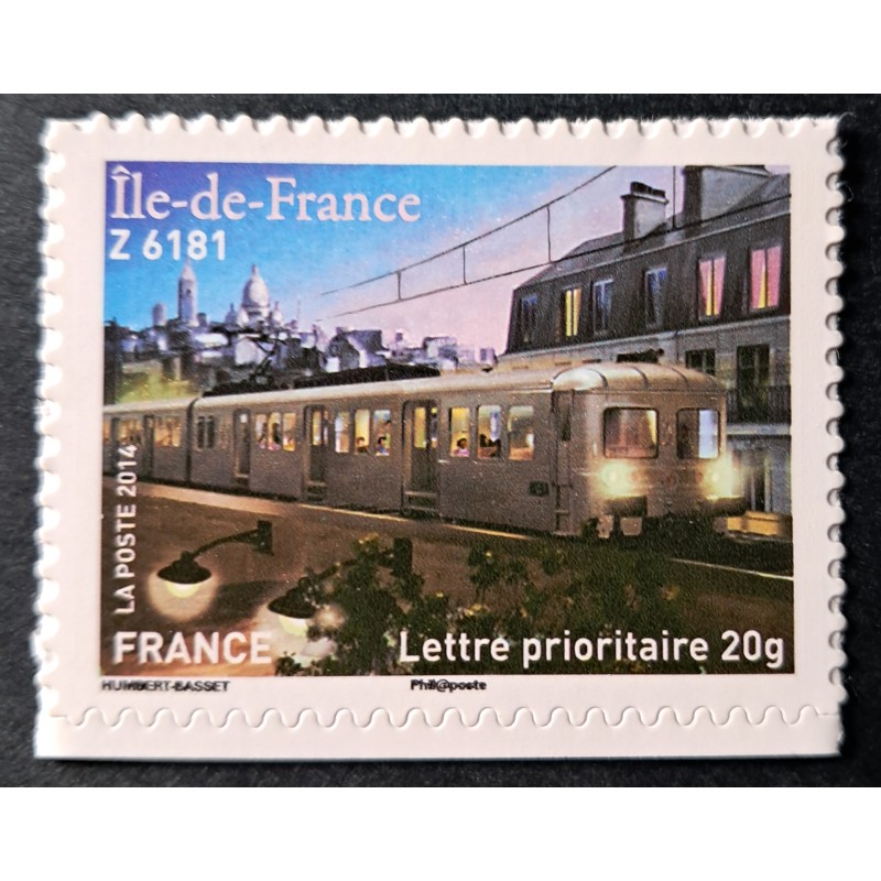 FRANCE 2014 TIMBRE AUTOADHESIF 1005 TRAIN Z6181 ILE DE FRANCE NEUF** MNH