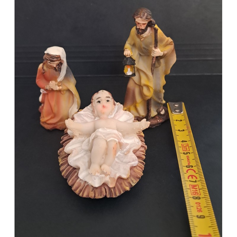 FIGURINES JESUS MARIE JOSEPH CRECHE DECORATION NOEL D'OCCASION TRES BON ETAT