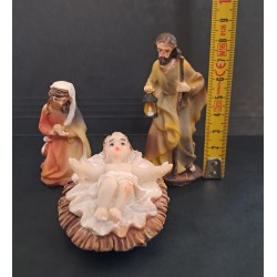 FIGURINES JESUS MARIE JOSEPH CRECHE DECORATION NOEL D'OCCASION TRES BON ETAT