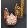 FIGURINES JESUS MARIE JOSEPH CRECHE DECORATION NOEL D'OCCASION TRES BON ETAT