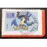 OBLITERE POKEMON TIMBRE FRANCE 2024 LUCARIO AUTOADHESIF COMICS CACHET ROND