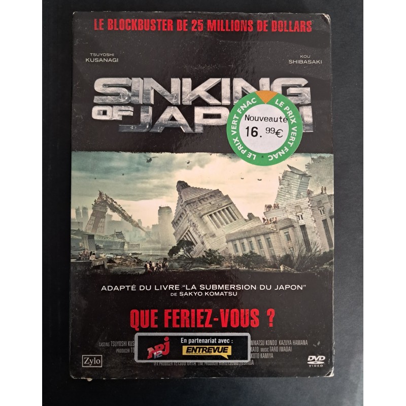 DVD FILM SINKING OF JAPAN La Submersion du Japon SF/THRILLER D'OCCASION