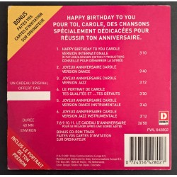 CD MUSIQUE CAROLE JOYEUX ANNIVERSAIRE D'OCCASION