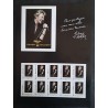FRANCE 2009 BLOC COLLECTOR 10 TIMBRES AUTOADHESIFS JOHNNY HALLIDAY NEUFS** MNH